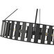 Stella 6 Light 24 inch Matte Black Chandelier Ceiling Light